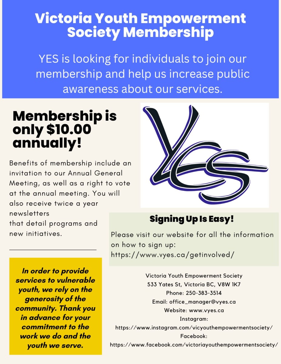 Victoria Youth Empowerment Membership Opportunity