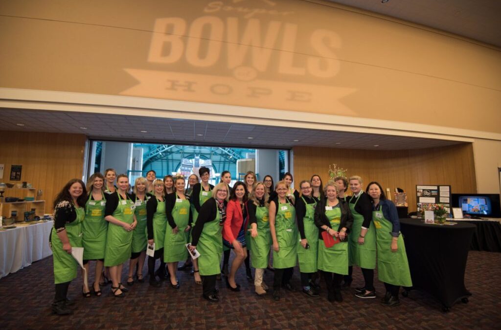Souper Bowls of Hope volunteer team - group photo