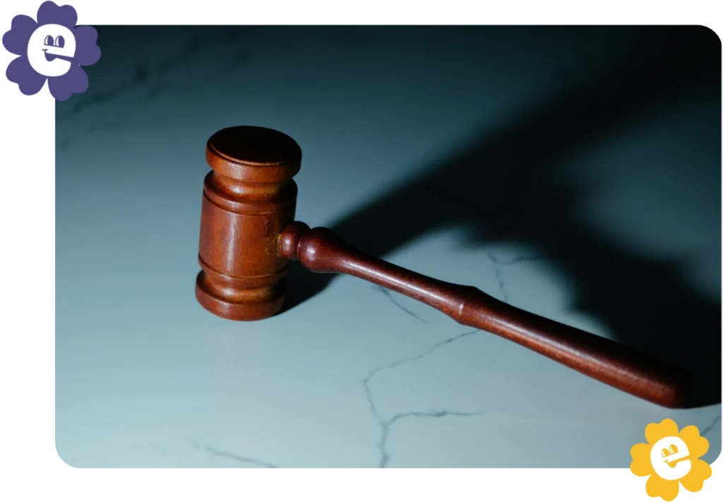 A gavel (a small ceremonial mallet or hammer).